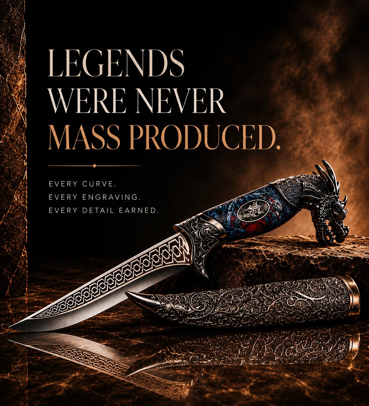 Legends Were Never Mass-Produced — knife ad